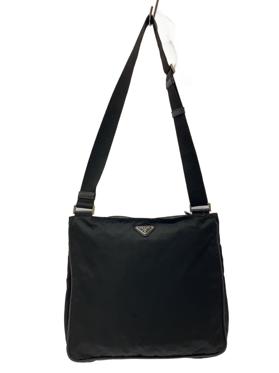 PRADA Shoulder Bag Nylon BLK Solid