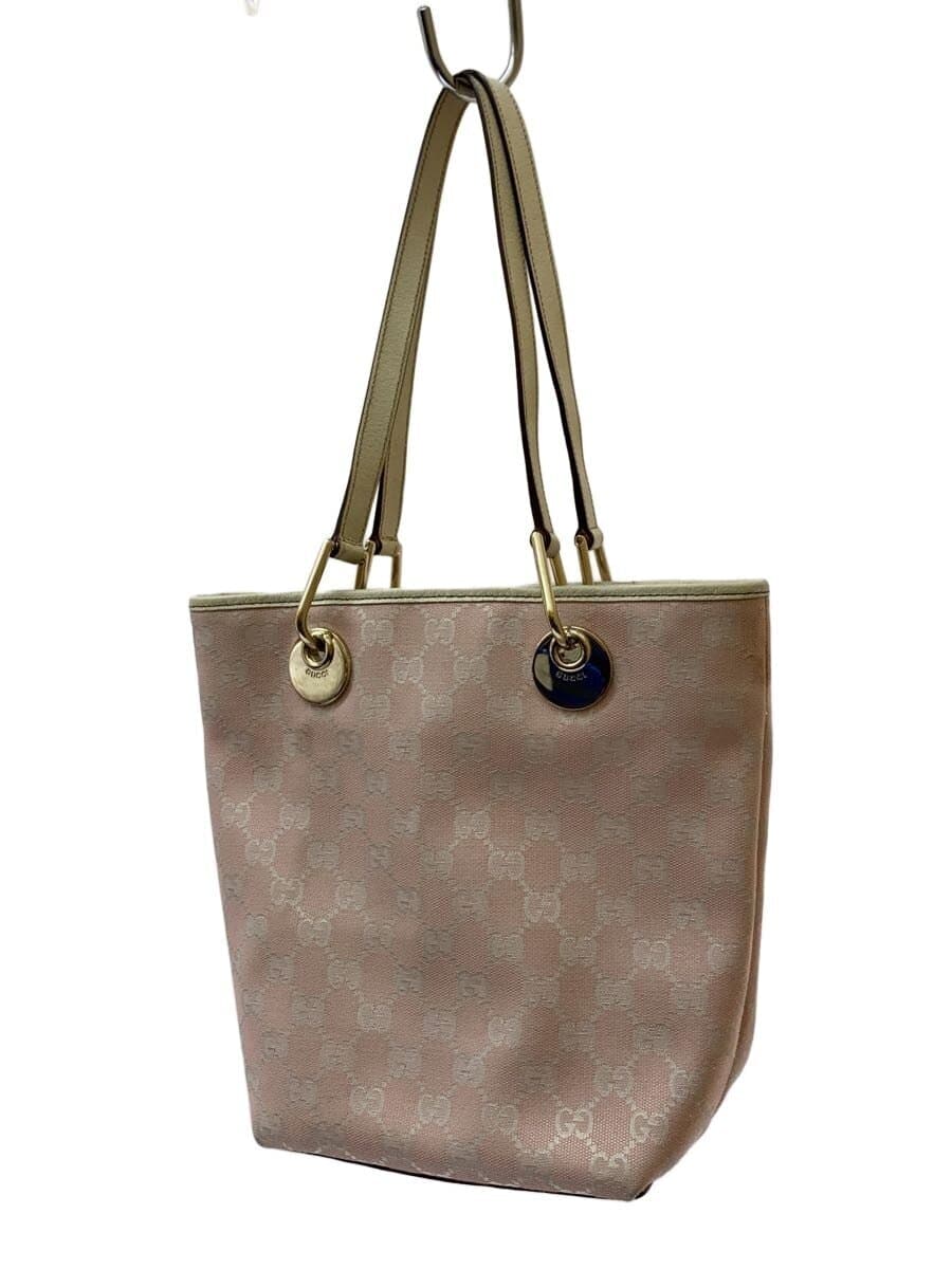 GUCCI Tote Bag_GG Canvas Canvas PNK