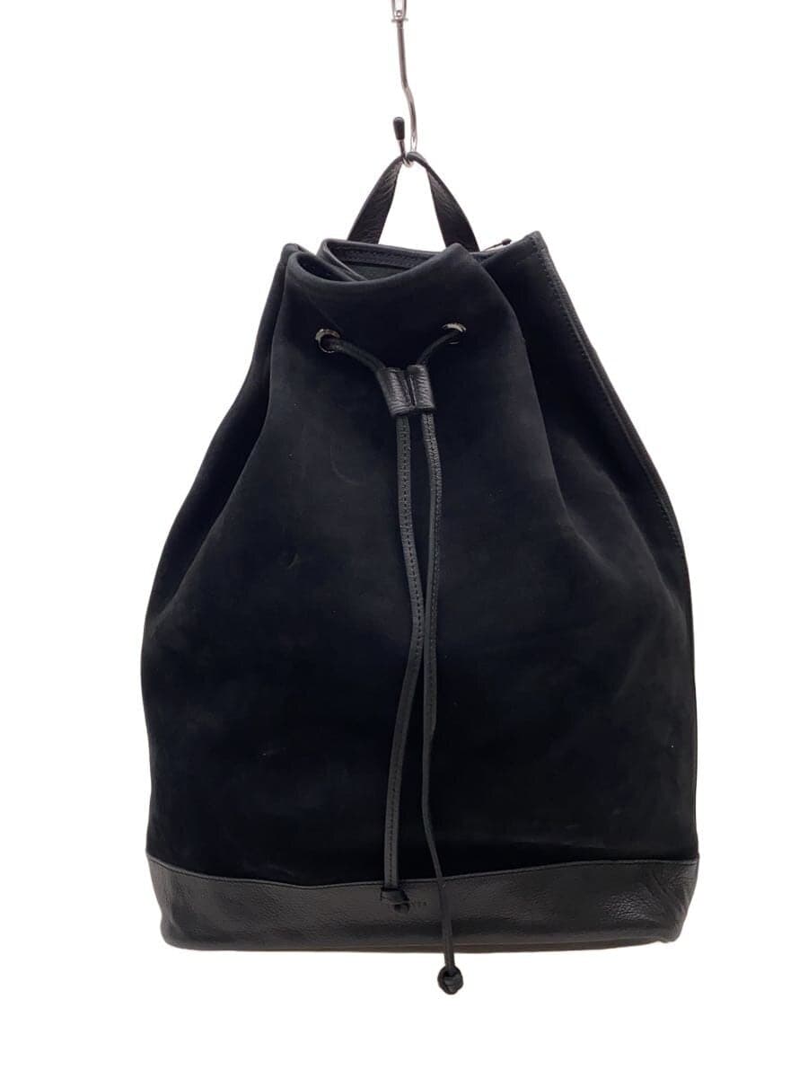 Other Brand TRAVER Trevor Drawstring Backpack Backpack Suede Leather Black