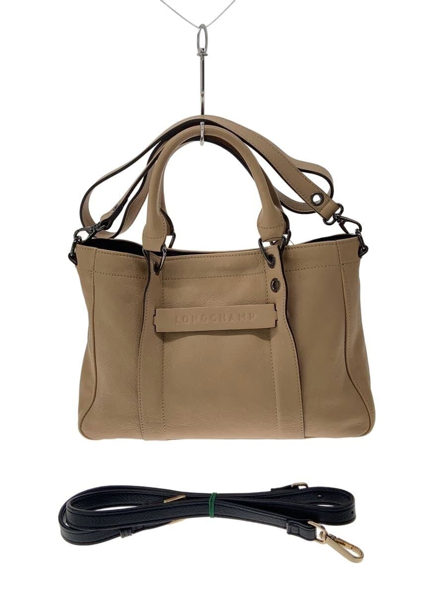 LONGCHAMP Bag Leather BEG Solid