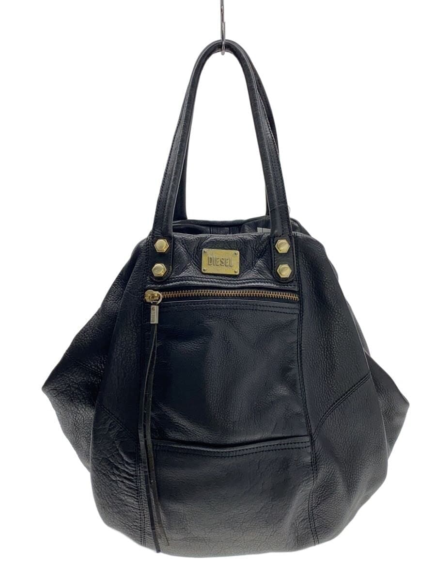 DIESEL Tote Bag Leather BLK