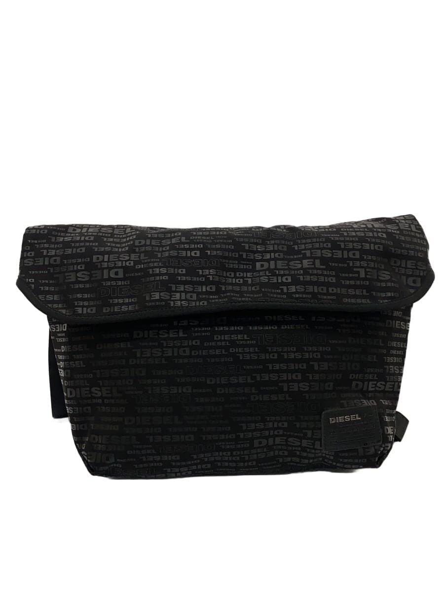 DIESEL shoulder bag -- BLK all-over pattern
