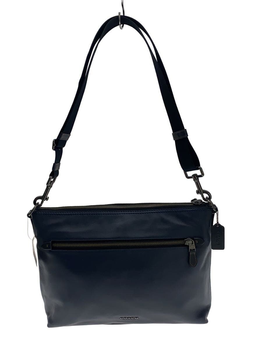 COACH Shoulder Bag Leather NVY Solid F72511