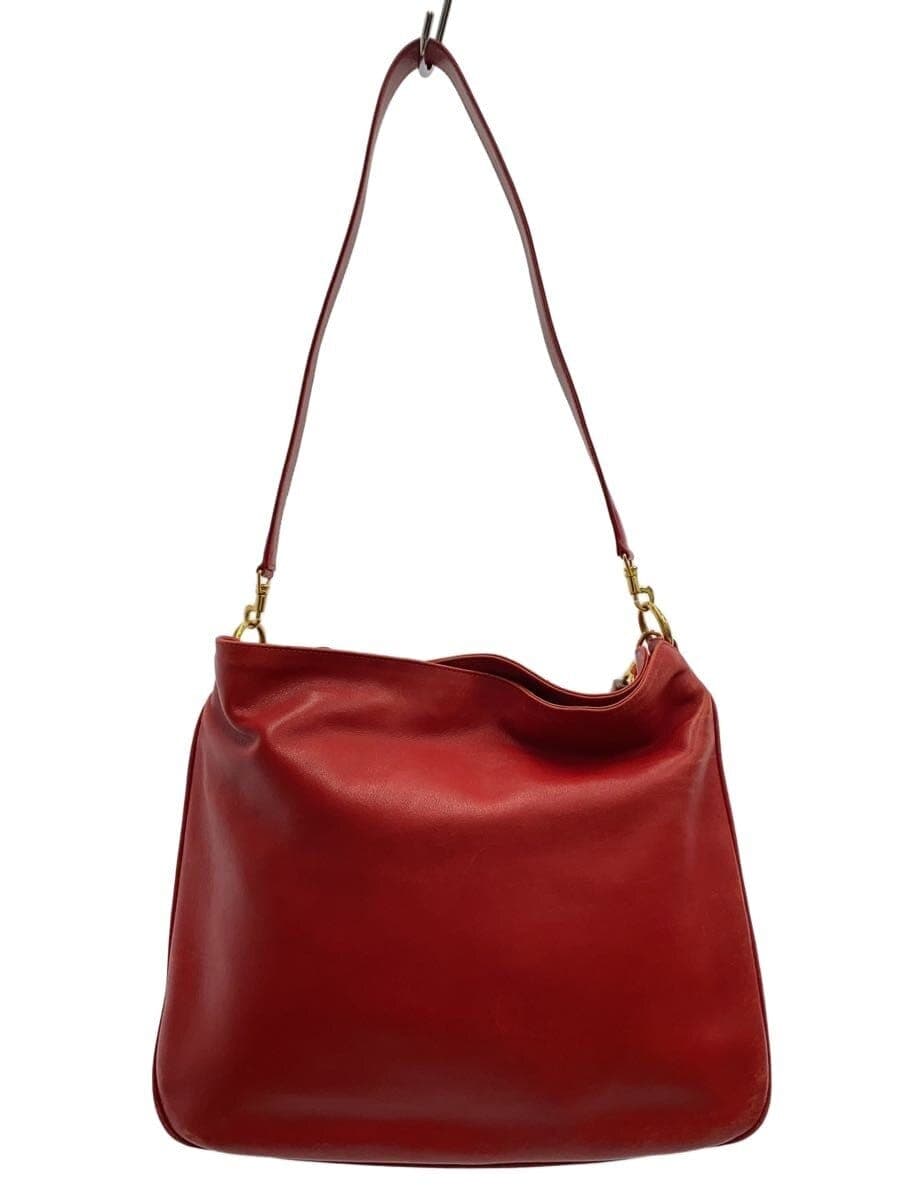 GUCCI shoulder bag leather RED