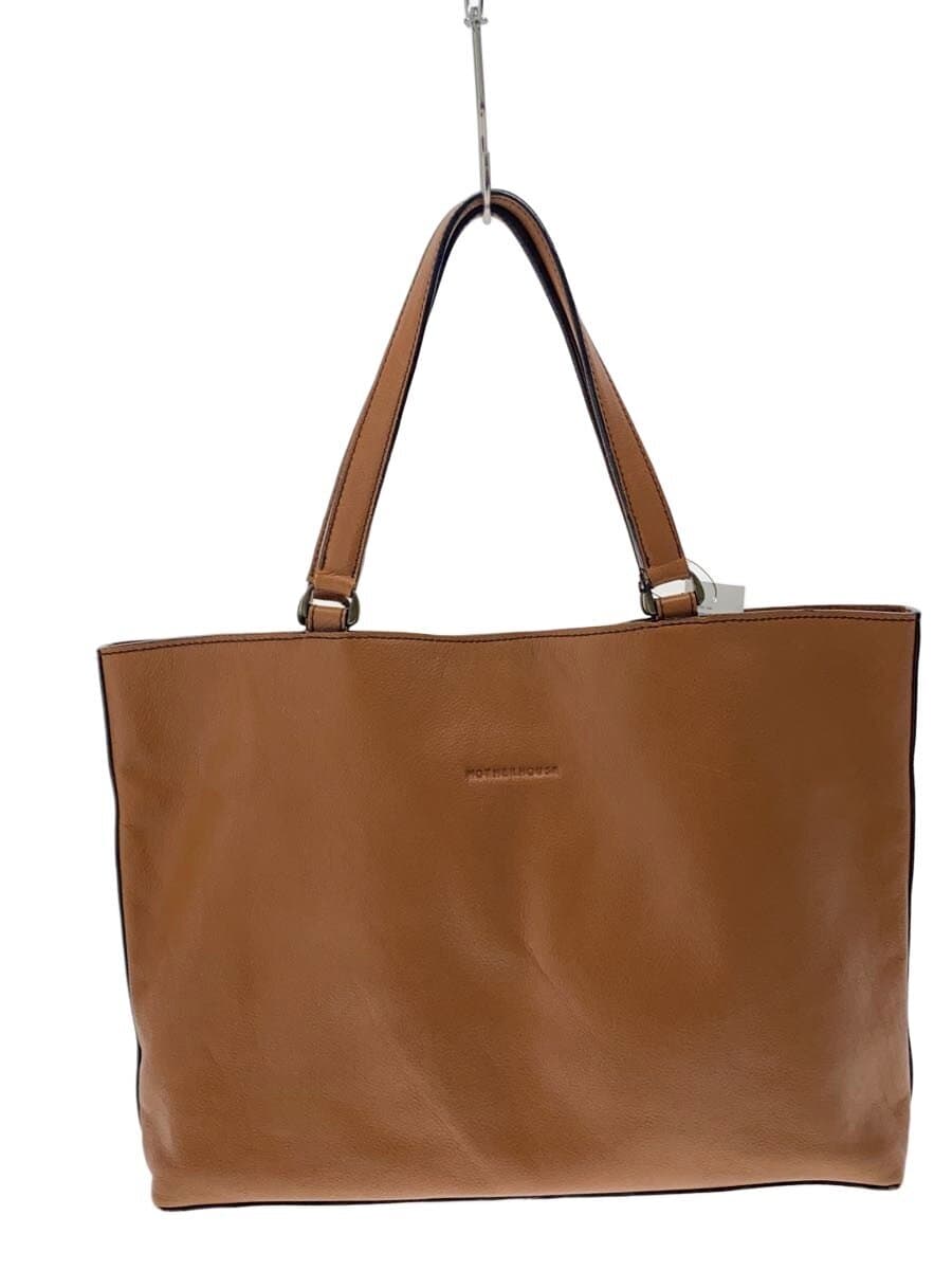 MOTHERHOUSE Tote Bag Leather BRW Solid MG12172