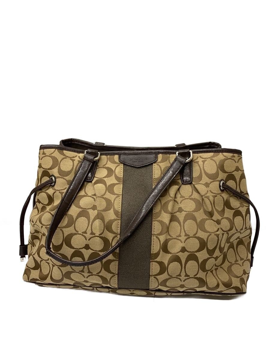 COACH Tote Bag_Signature Canvas BRW
