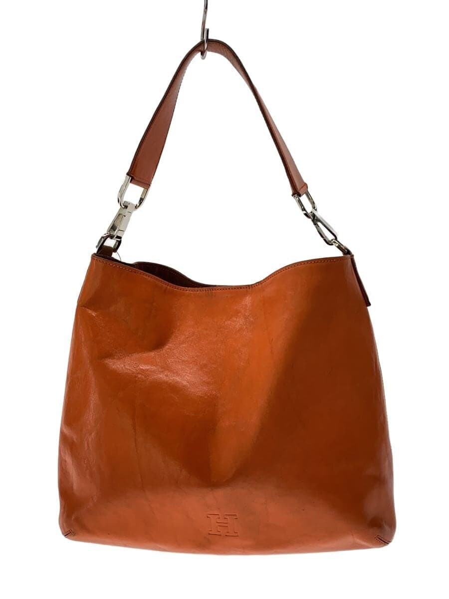 HIROFUH Logo Handbag Leather ORN