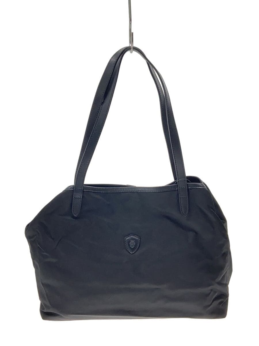 Felisi Tote Bag Nylon x Leather Black Solid 22 56