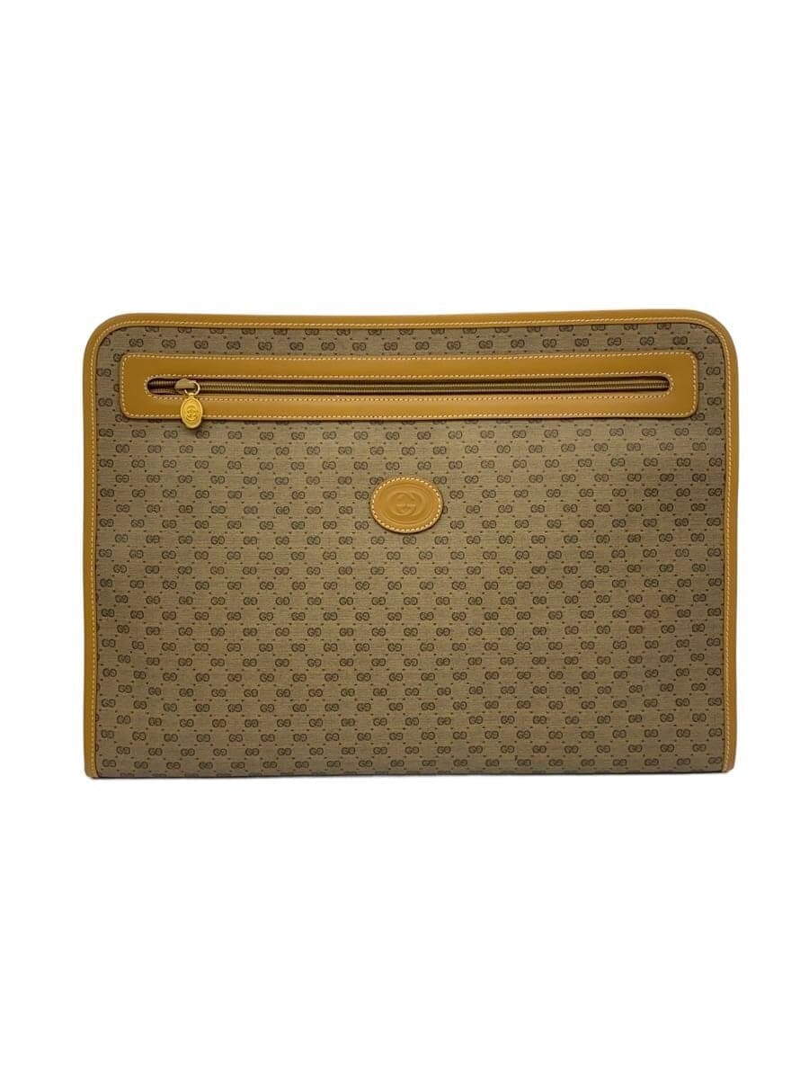 GUCCI Bag Leather BRW All-over Print A01701380