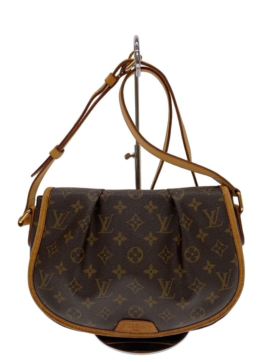LOUIS VUITTON Menilmontant PM_Monogram Canvas PVC BRW
