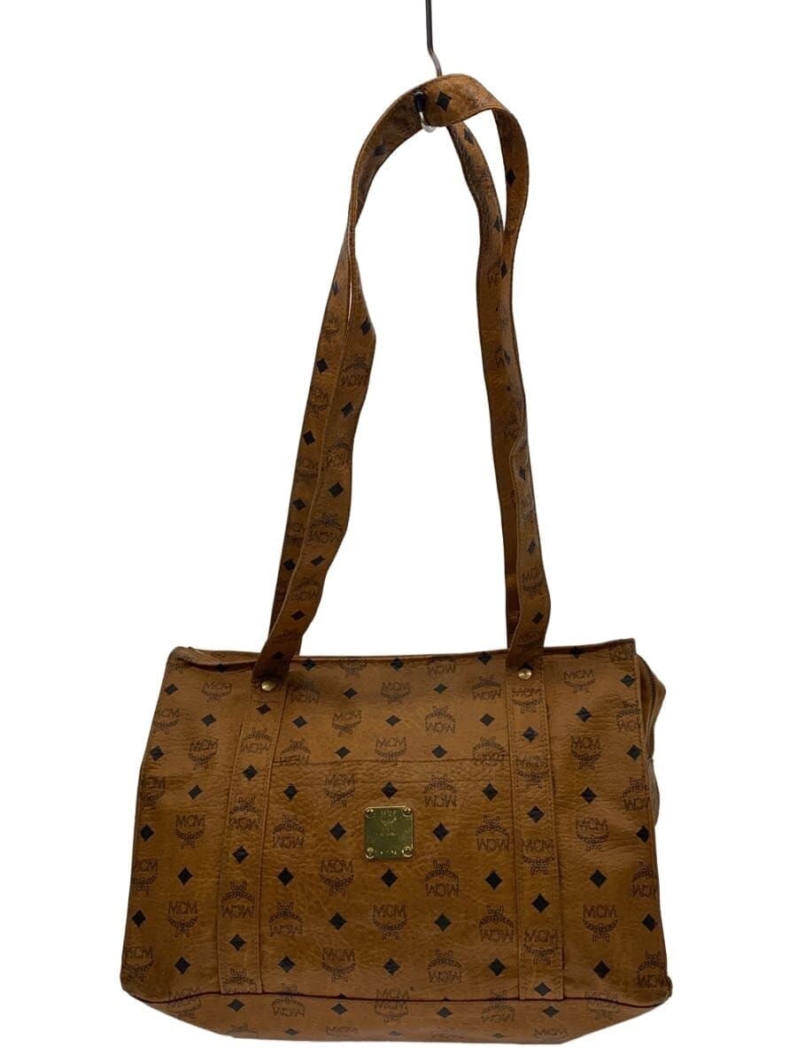 MCM tote bag leather BRW all-over pattern S6502