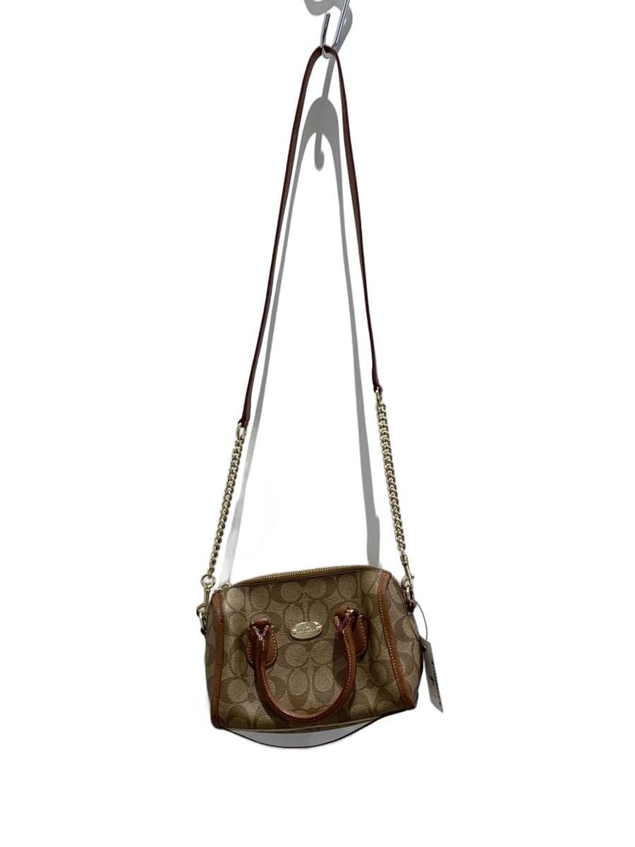 COACH Shoulder Bag BRW All Over Pattern f34084