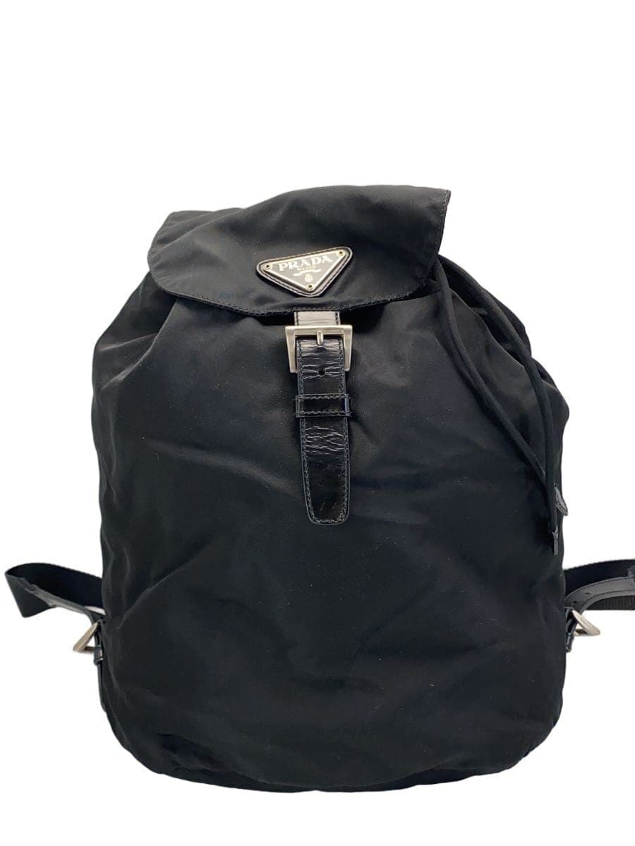 PRADA90s-00s Backpack Nylon V135 Drawstring Type Triangle Logo