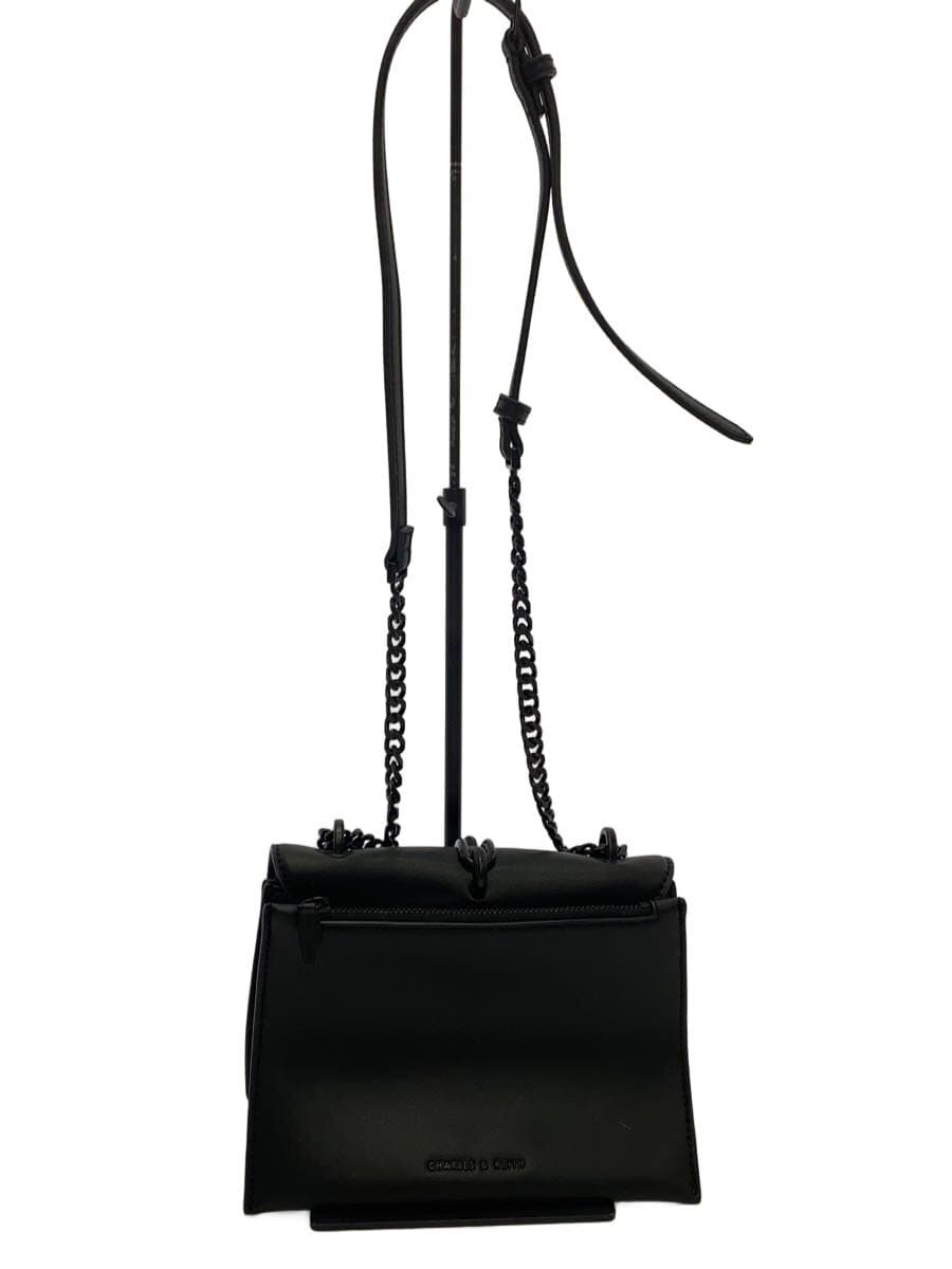 CHARLES&KEITH Shoulder Bag Faux Leather BLK