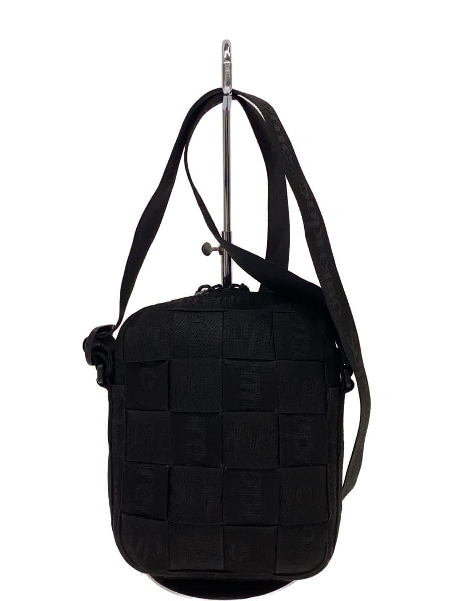 Supreme Shoulder Bag Polyester BLK WOVEN SHOULDER BAG 24SS