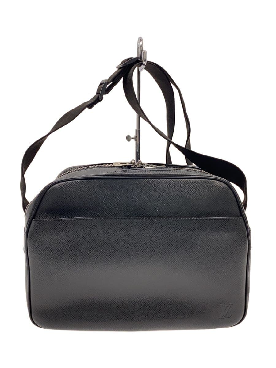 LOUIS VUITTON Reporter _Taiga Leather BLK Solid