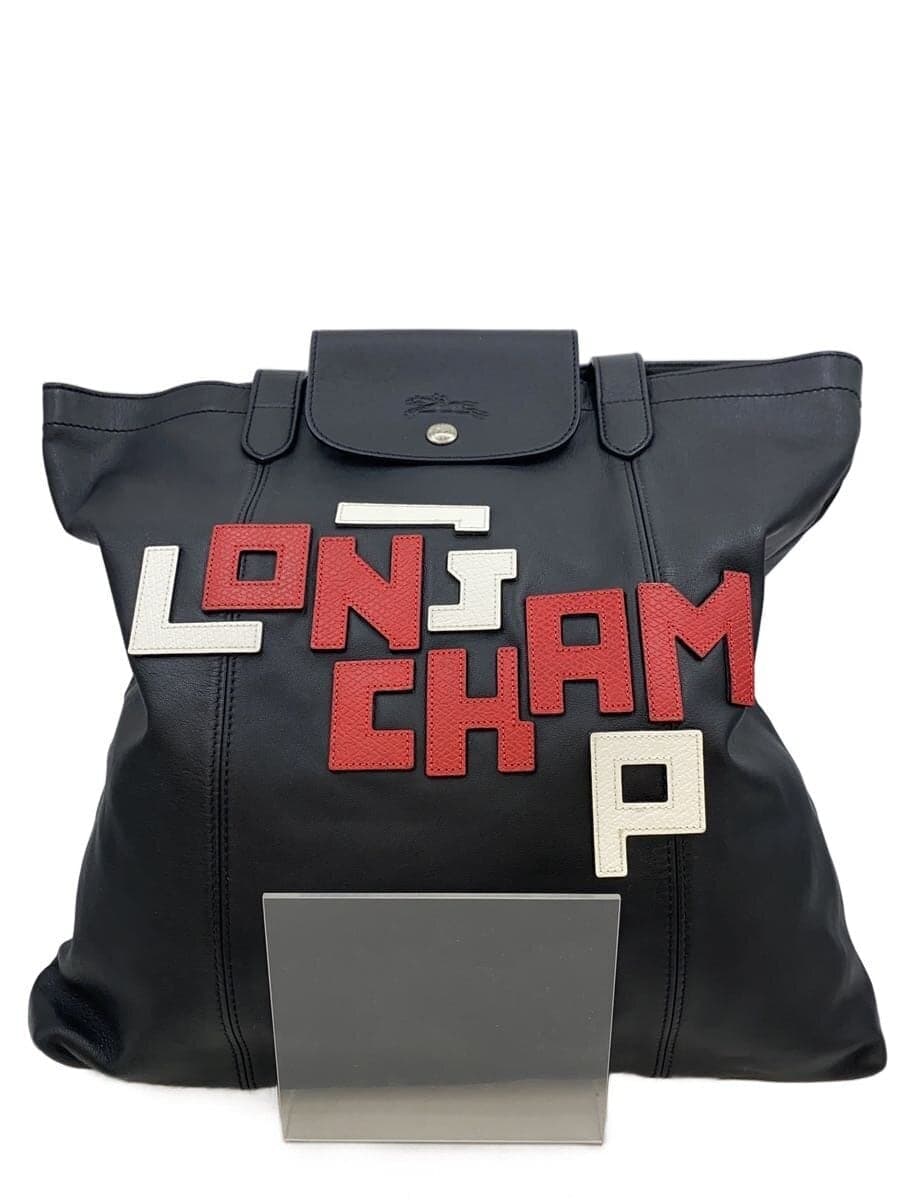 LONGCHAMP tote bag leather BLK