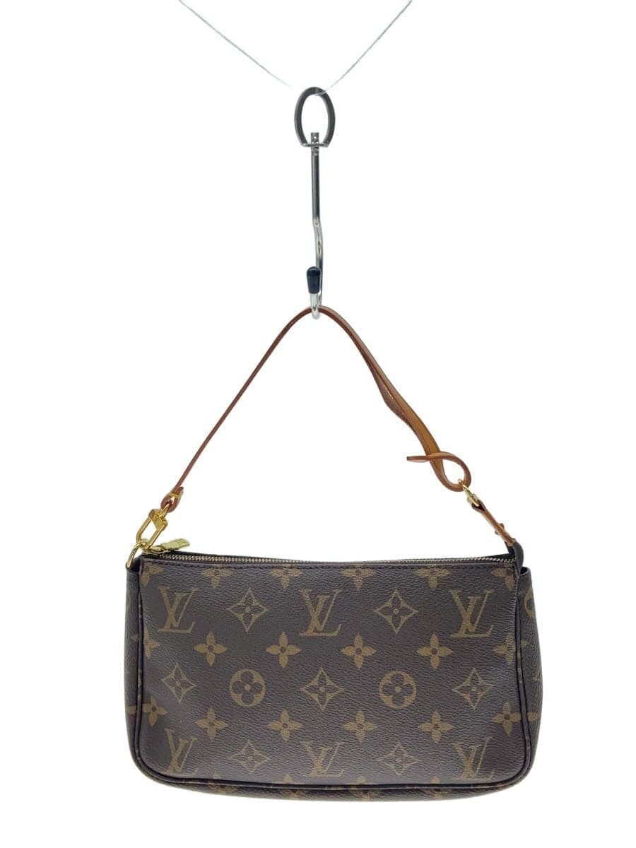 LOUIS VUITTON 1) Pochette Accessoires Monogram Canvas PVC BRW M51980