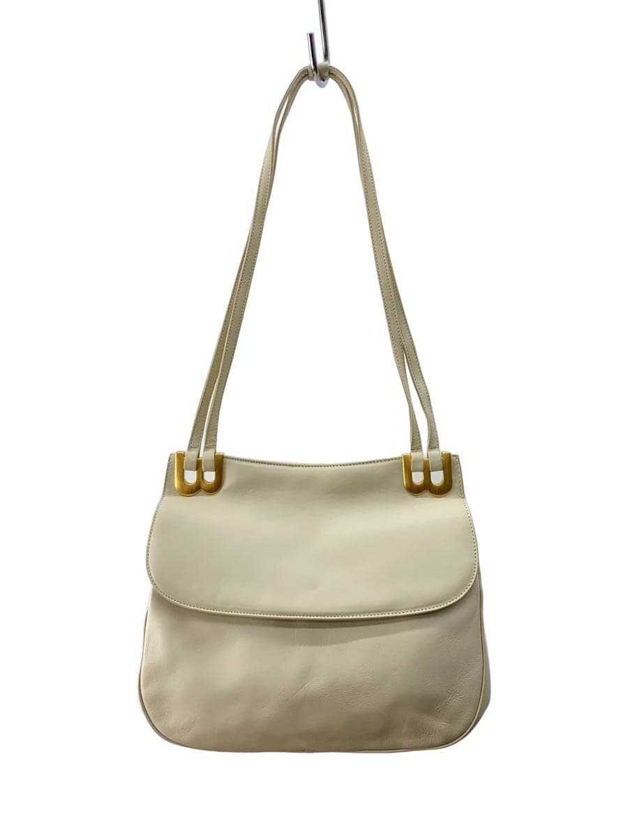 BALLY Shoulder Bag Leather CRM Solid