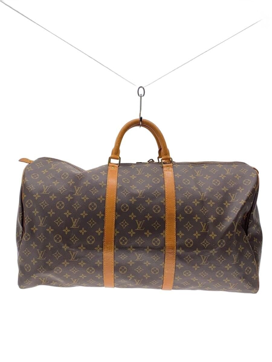 LOUIS VUITTON Keepall 60_Monogram Canvas PVC BRW