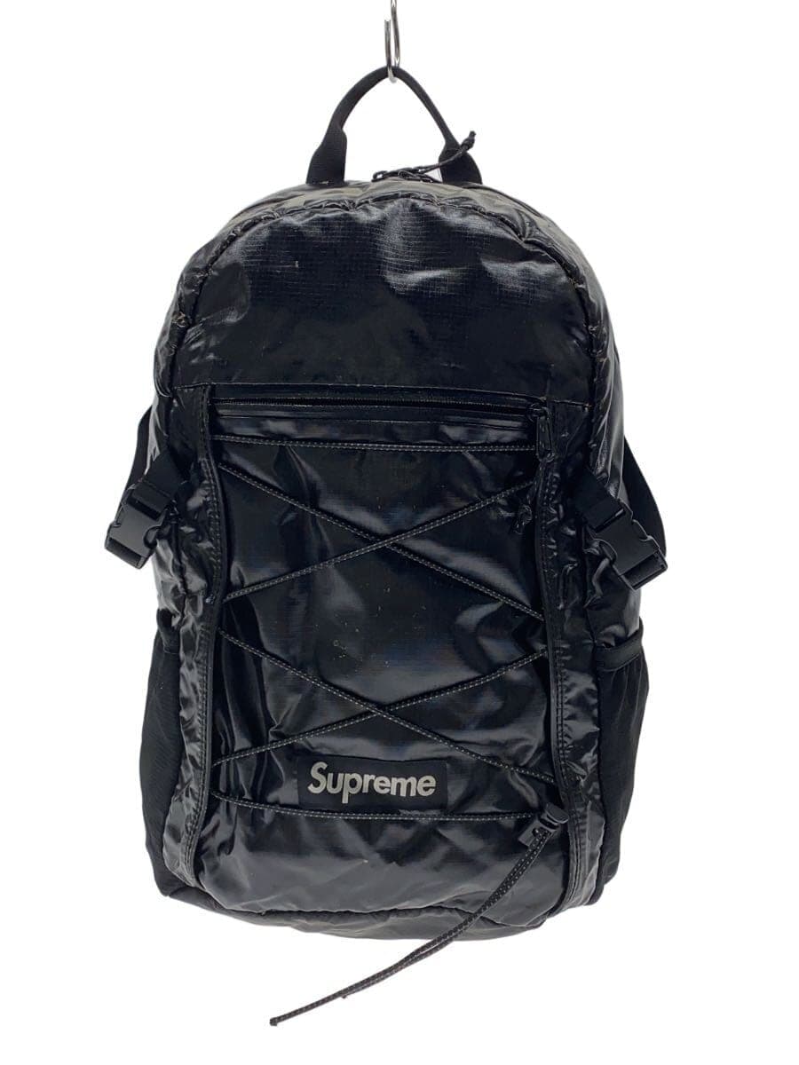 Supreme Backpack -- Black Multiple areas of peeling