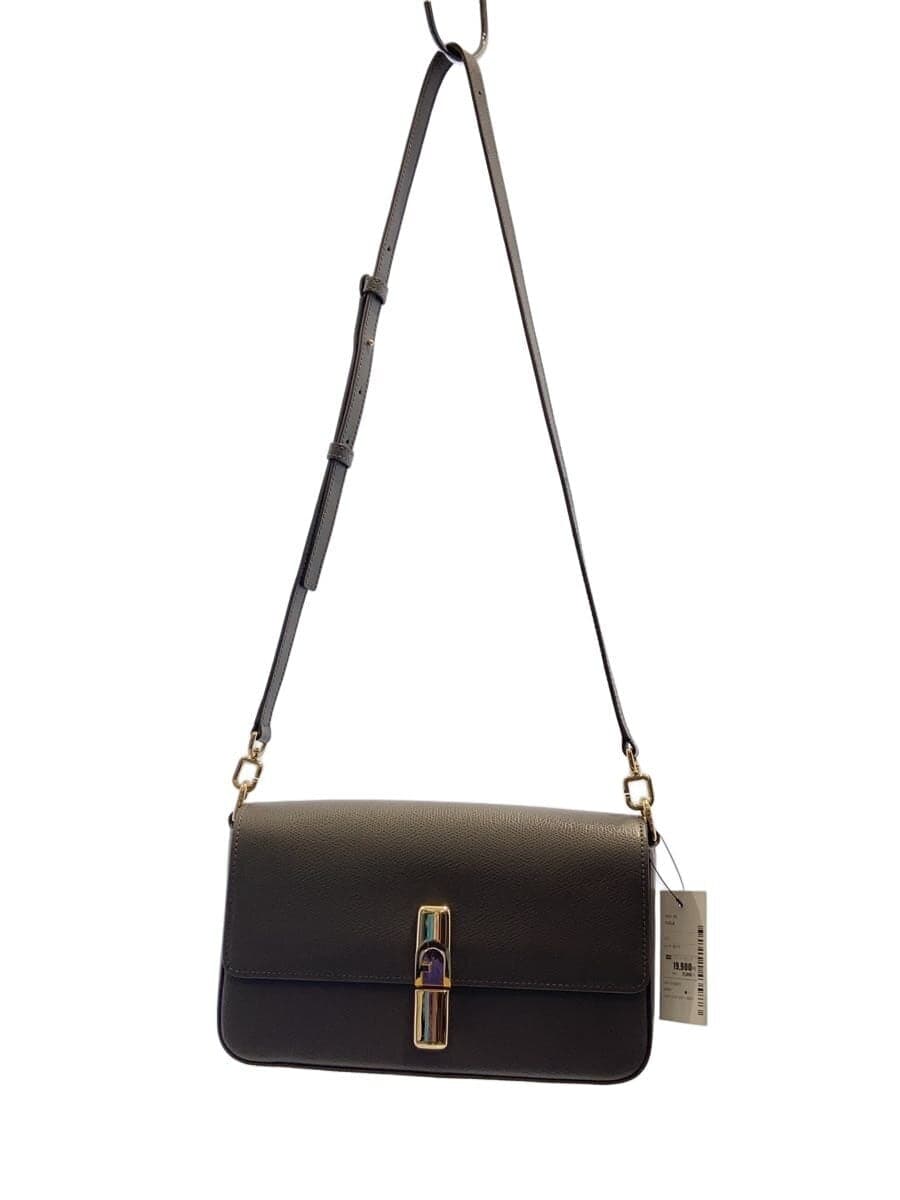 FURLA Shoulder Bag Leather GRY