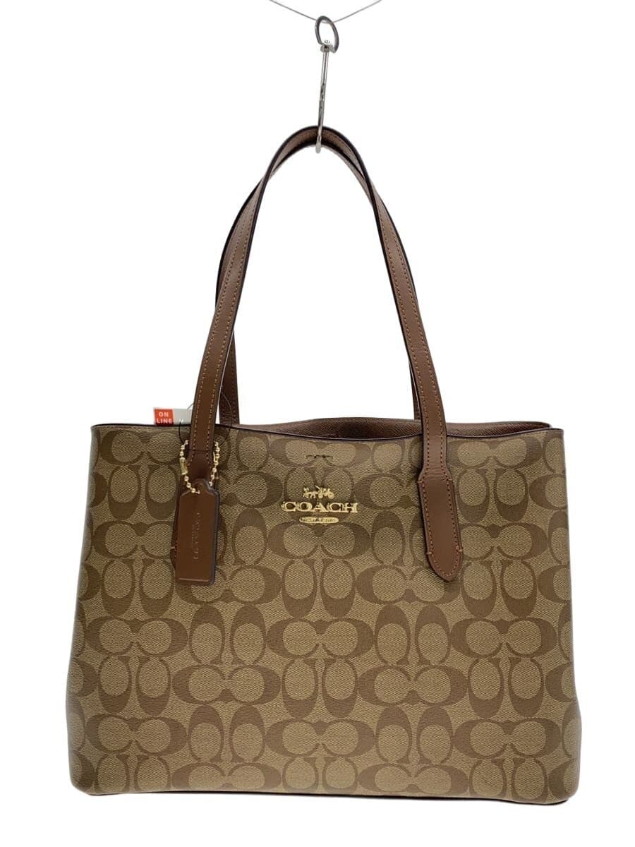 COACH Tote Bag BEG All Over Pattern f48735