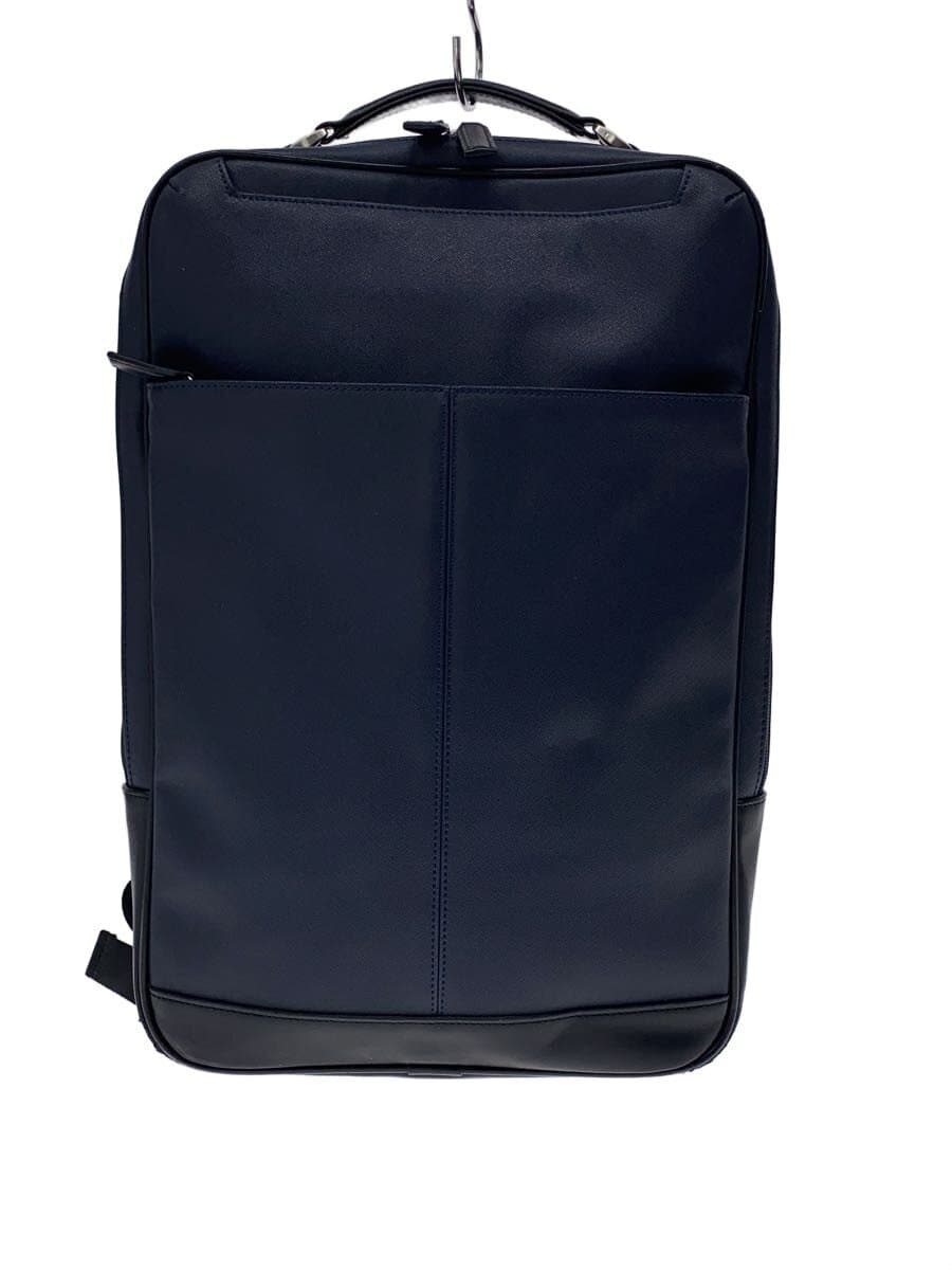 VISARUNO Backpack Leather NVY Solid