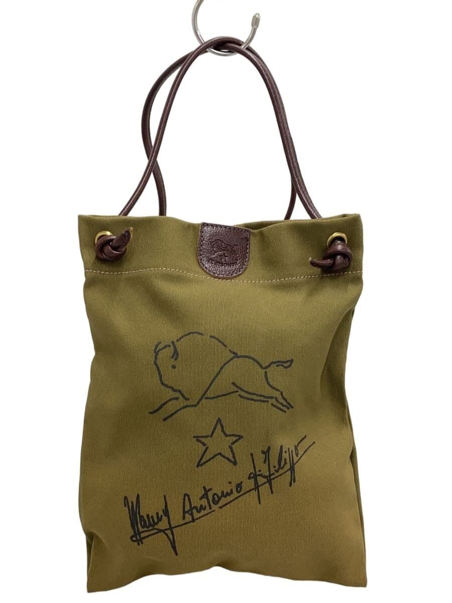 IL BISONTE Shoulder Bag Canvas KHK