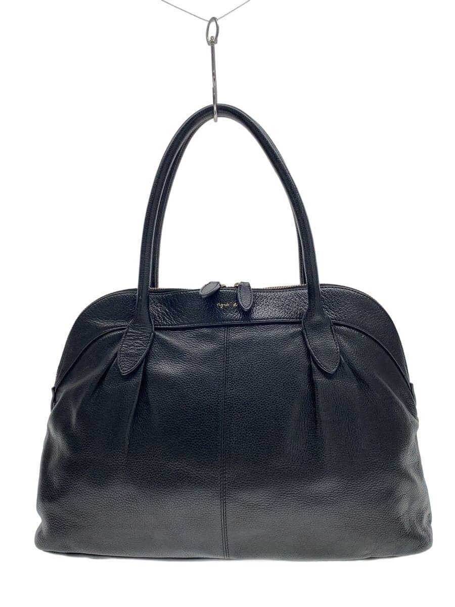 agnes b VOYAGE Bag Cowhide BLK IKK-12