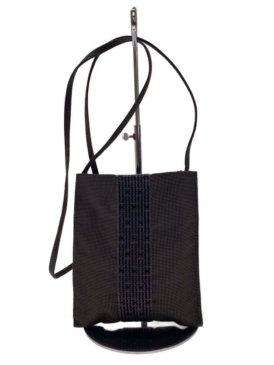 HERMES Shoulder Bag GRY Solid