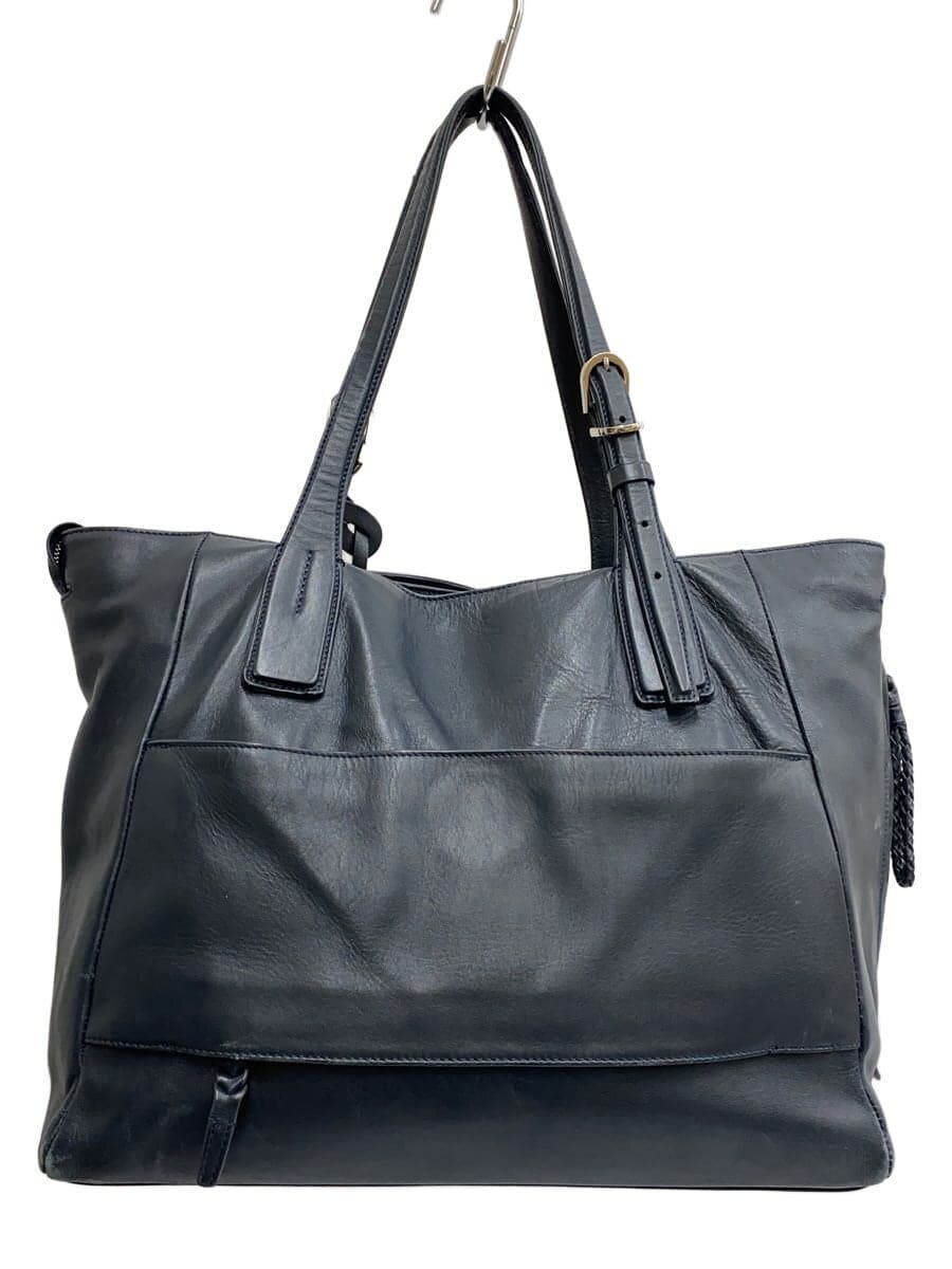 Pid Tote Bag Leather NVY