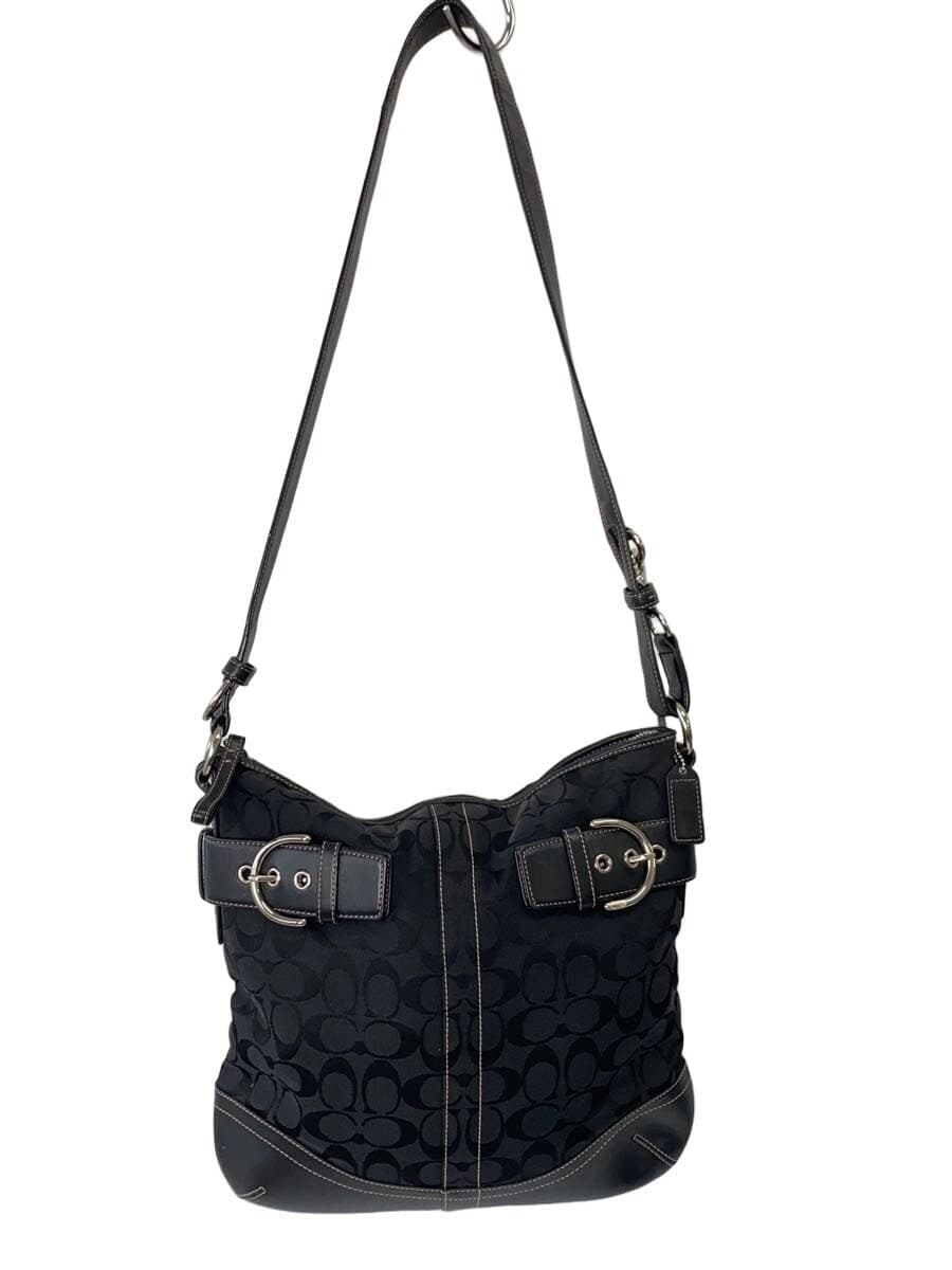 COACH Clutch Bag - All Leather Leather BLK 35930