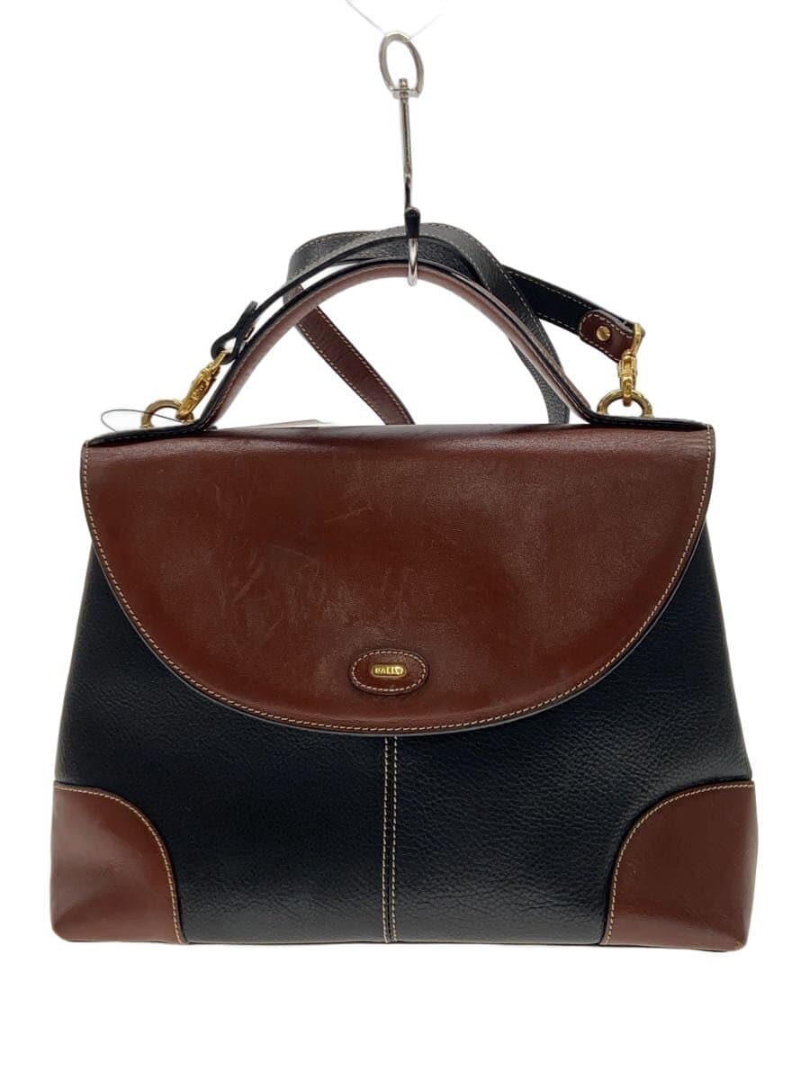 BALLY Shoulder Bag Leather BLK