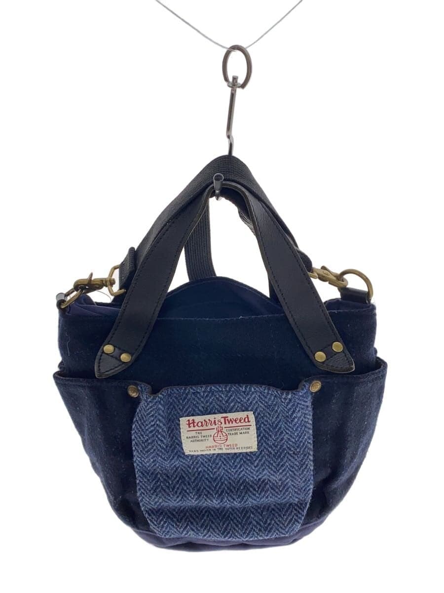 Folna Handbag Wool NVY Stripe