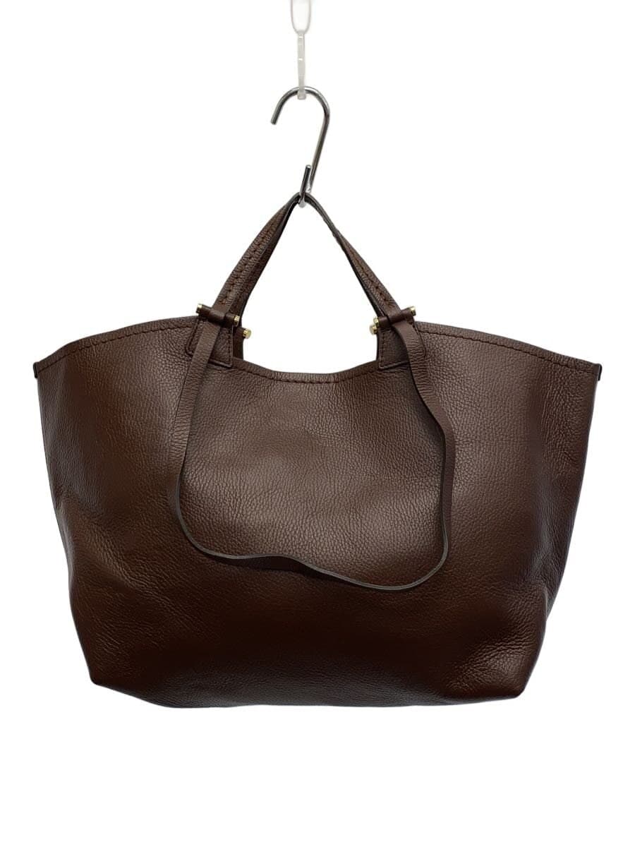 LORISTELLA tote bag leather BRW plain