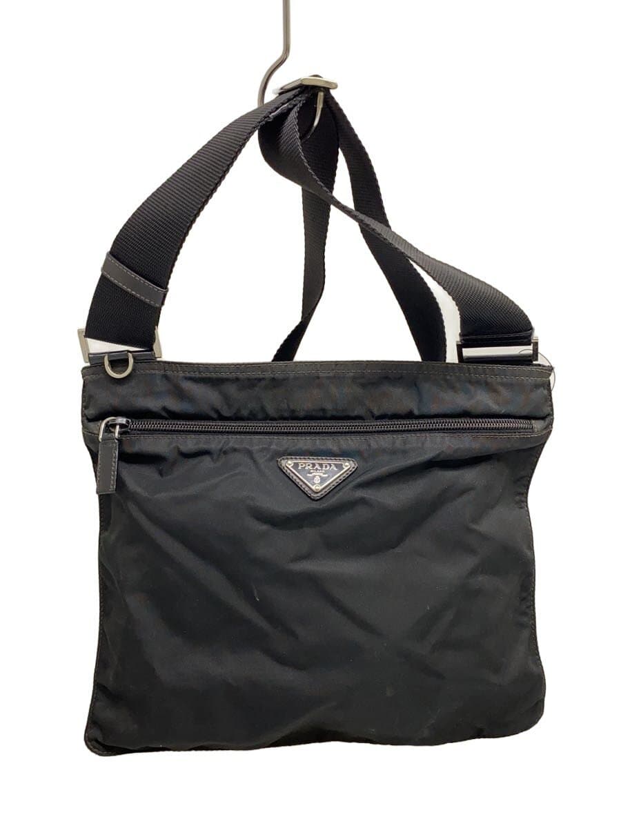 PRADA Shoulder Bag Nylon BLK 1bh978