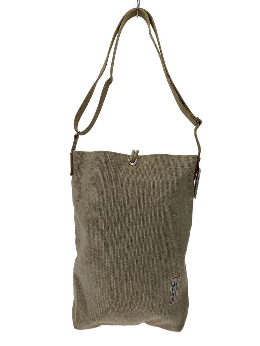 Ichizawa Hanpu Made Shoulder Bag Canvas BEG