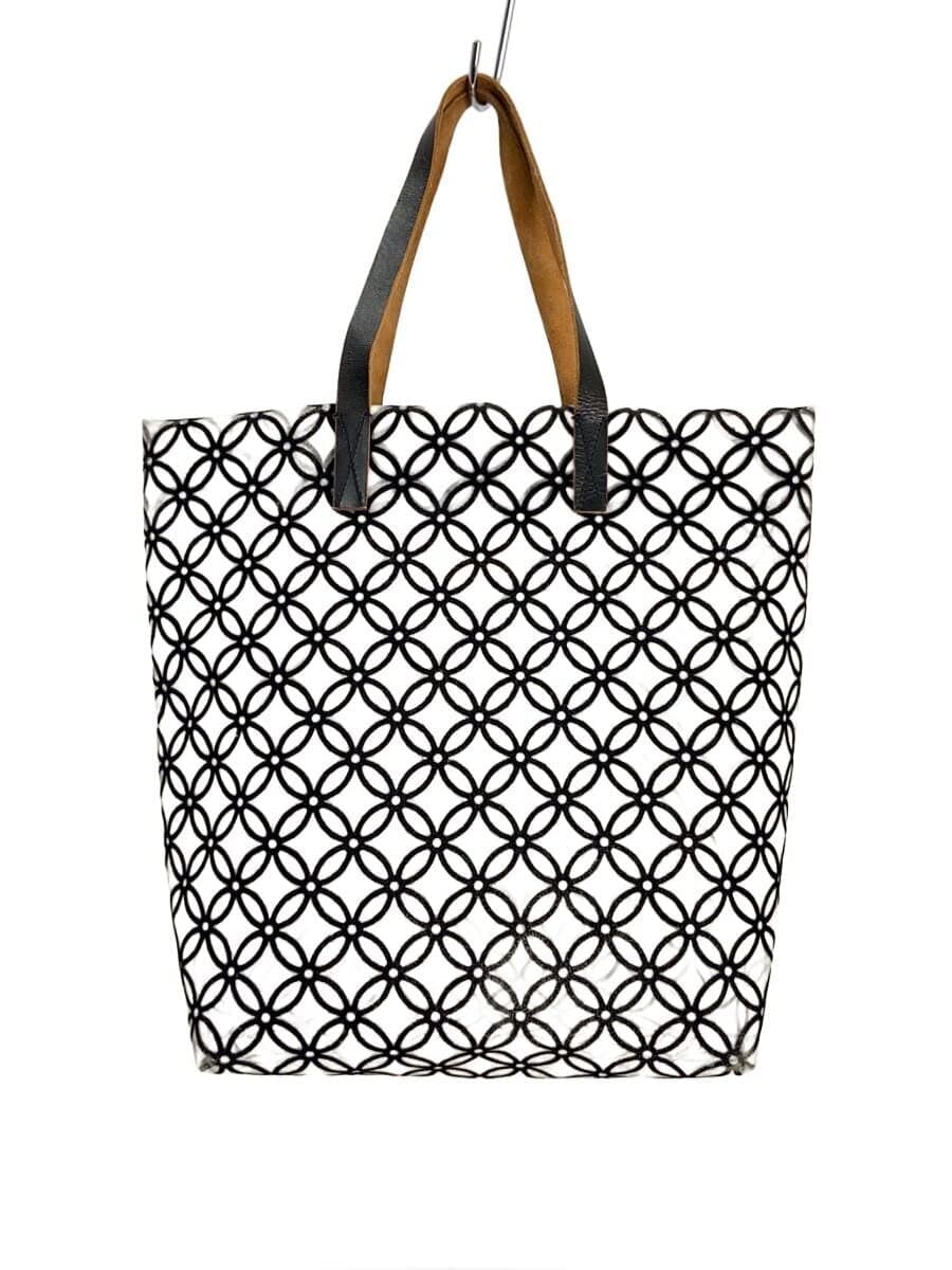 MARNI Tote Bag Polyester BLK All Over Pattern