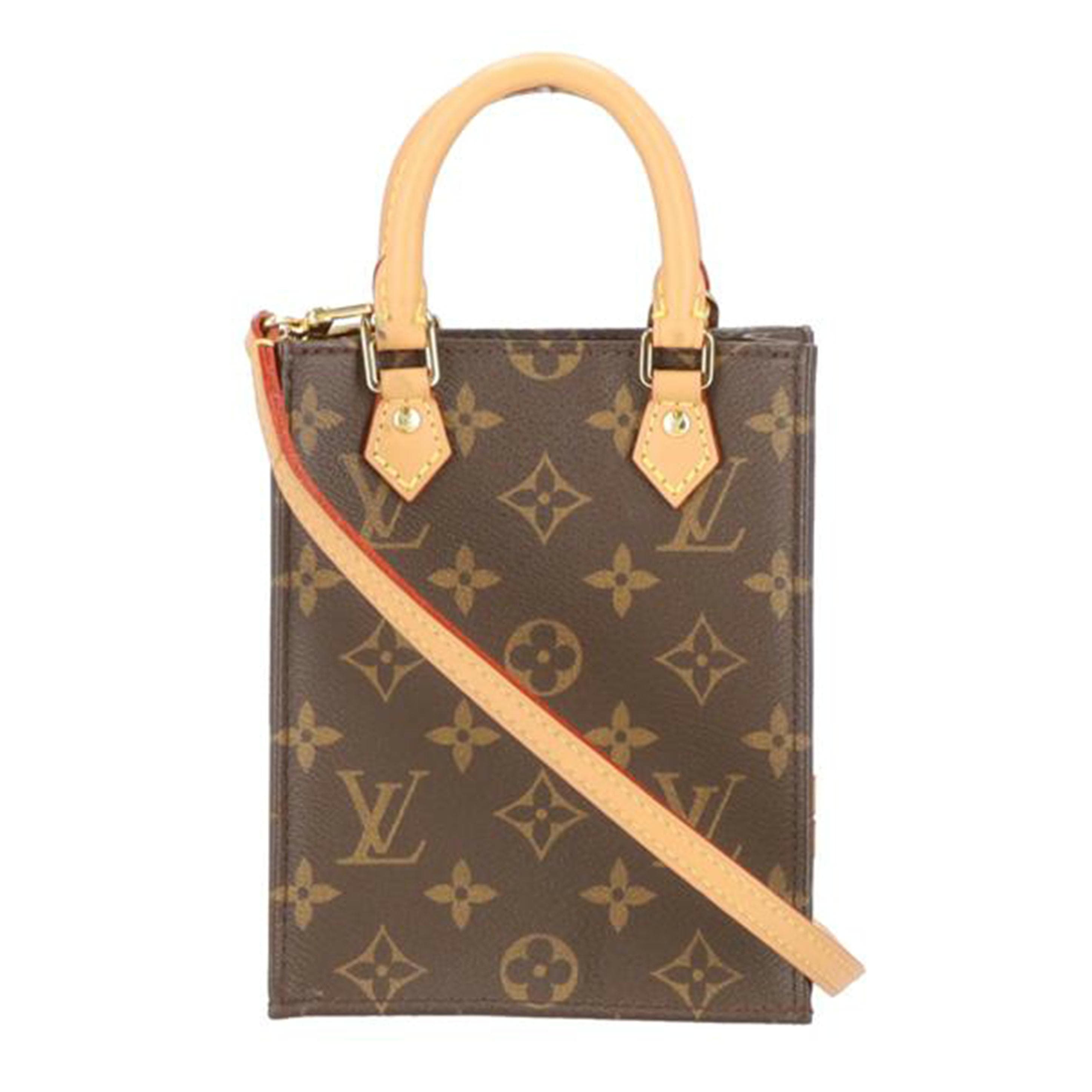 LOUIS VUITTON Louis Vuitton Petit Sac Plat Monogram M81925 RFI* A Rank 19Used