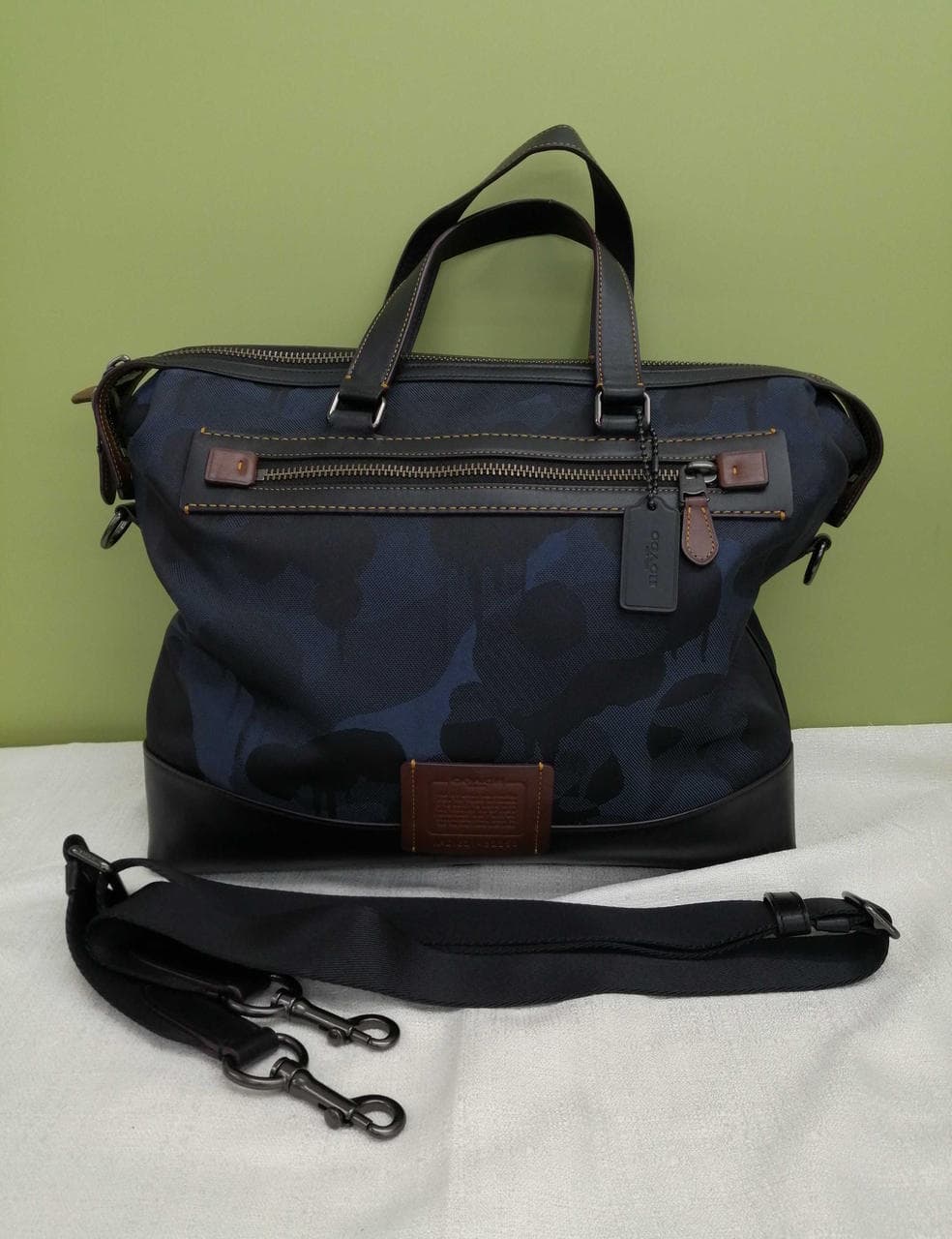 Briefcase Black x Blue 32253 D1821