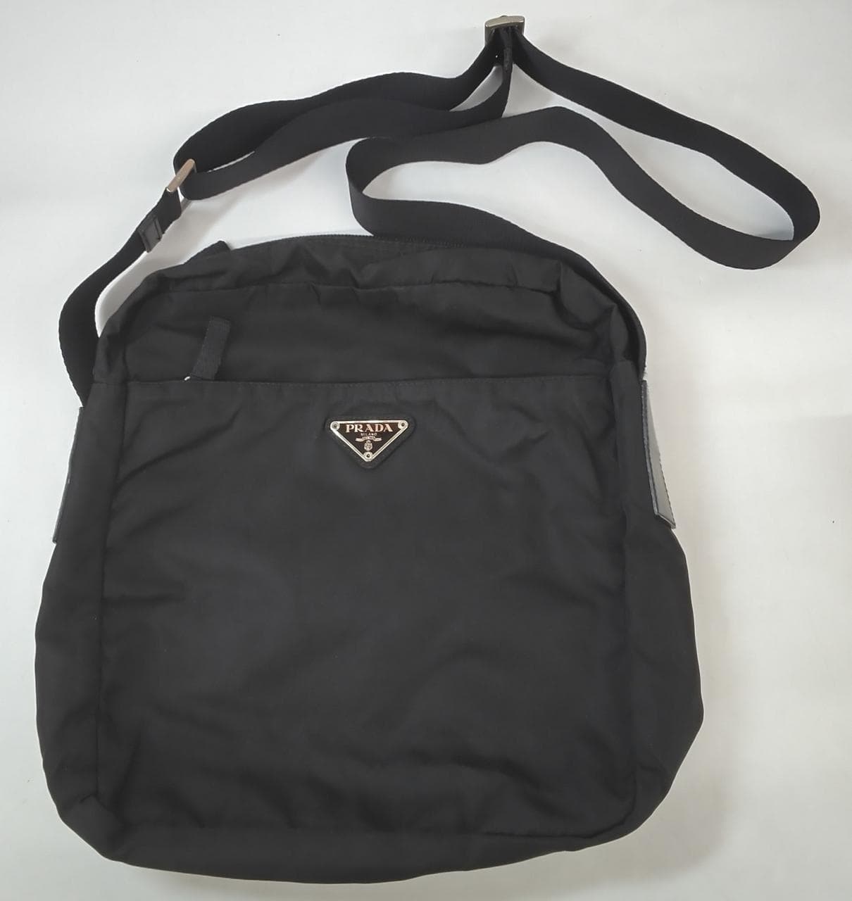 Shoulder bag black nylon