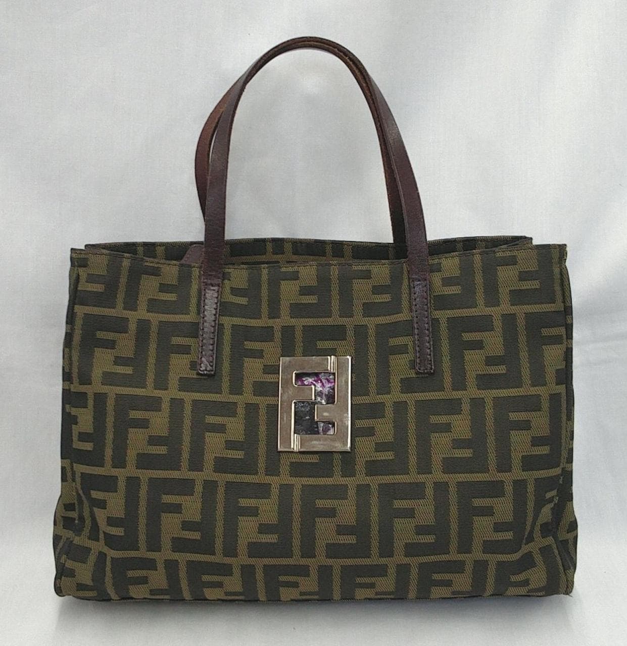 Handbag with Zucca pattern