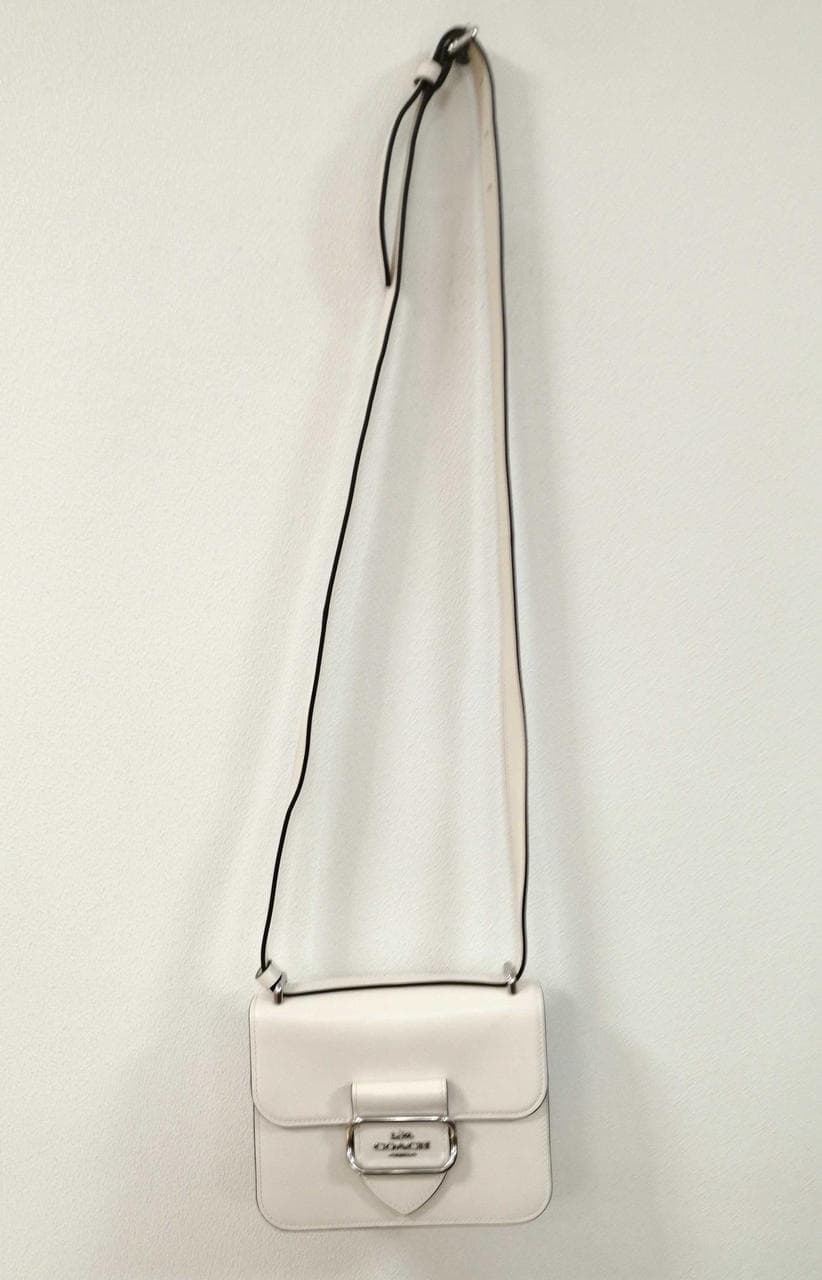 Morgan Square Crossbody Bag by Coach CL416 White