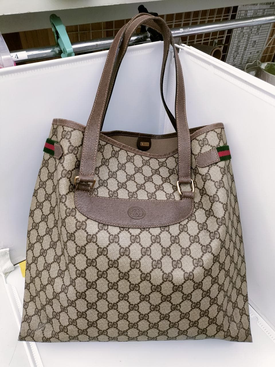 Gucci Sherry Line GG Tote Bag Sherry Line
