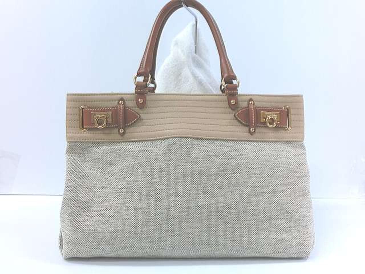 Gancini Canvas Tote Bag Gancini Canvas Tote Bag