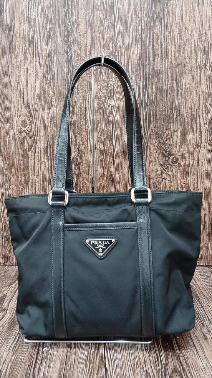 Handbag Nylon Nylon Leather