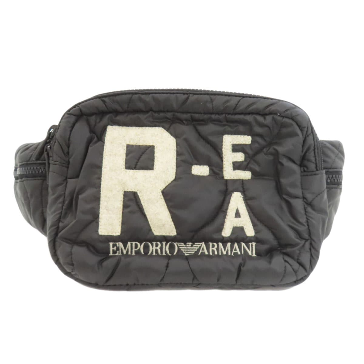 Emporio Armani Logo Body Bag Nylon Material Men's 【Used】【Emporio Armani】