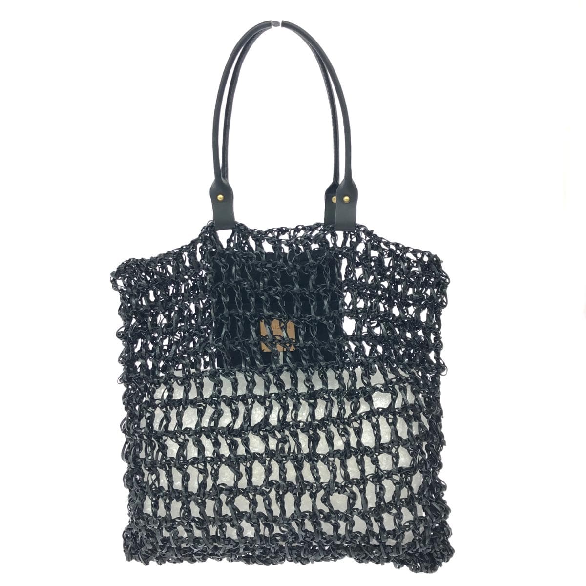 MAISON N.H PARIS Tote Bag Good Condition Mesh Black Ladies