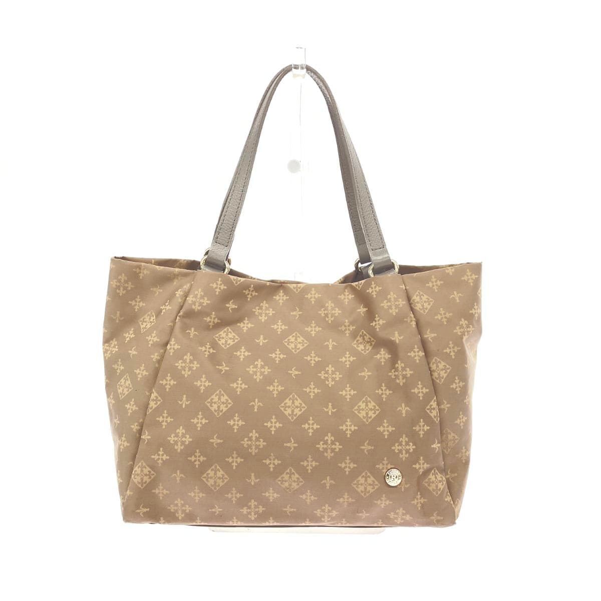 russet Lattice Mini Tote Bag Monogram/Nylon Beige Ladies